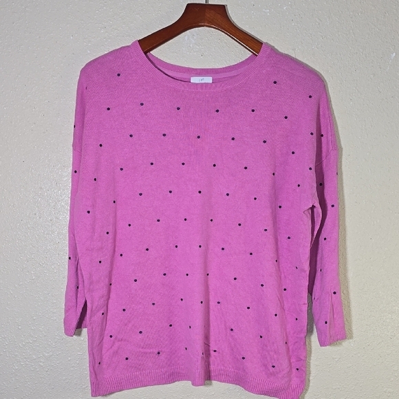 J. Jill Tops - J. Jill Pink 3/4 Sleeve Sweater Top